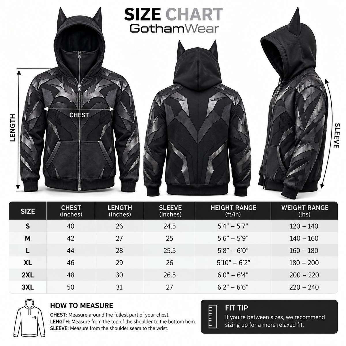 GothamWear Balaclava Hoodie